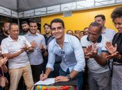 Prefeito JHC assina ordem de serviço para pavimentação da 18 ruas no Santos Dumont

