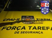 Embriagado, homem ameaça familiares com espingarda e é preso após denúncia 