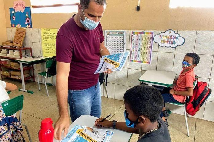 Lagoa da Canoa: Alunos da rede municipal participam de simulado preparativo para o SAEB 2021