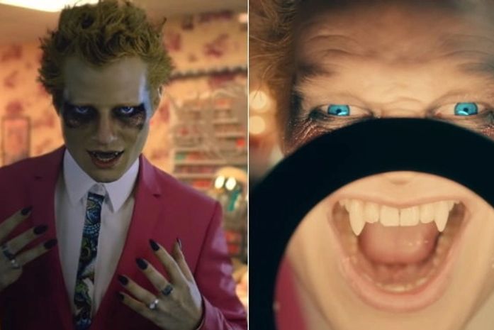 Ed Sheeran se torna um vampiro desordeiro no clipe de 'Bad Habits'