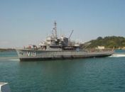 Corveta Caboclo, um dos navios atracados para visitação no Porto de Maceió