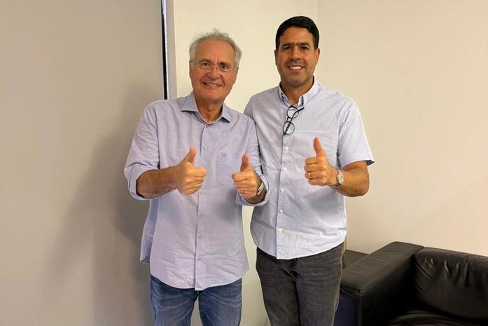 Vice-prefeito de Monteirópolis se reúne com senador Renan Calheiros