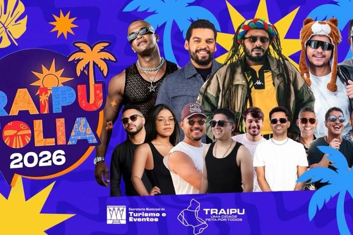 Prefeitura divulga atrações do Traipu Folia 2026