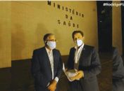 Em reunião com ministro da Saúde, Rodrigo Cunha recebe o compromisso do Governo Federal de enviar 50 respiradores a Alagoas