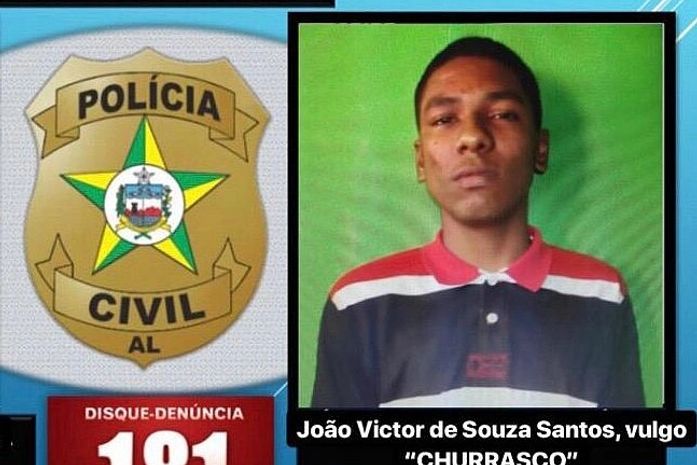 João Victor de Souza Santos está foragido