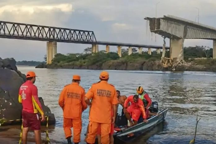 Ponte desabou entre o Maranhão e Tocantins