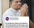 Diocese de Penedo busca informações sobre padre de Arapiraca que está desaparecido desde sexta-(23)
