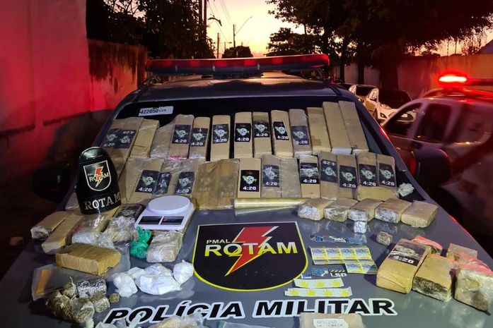 Com denúncia, policiais militares apreendem 37kg de maconha dentro de apartamento em Maceió 