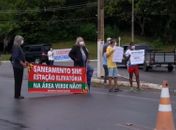 Protesto de moradores em Guaxuma 