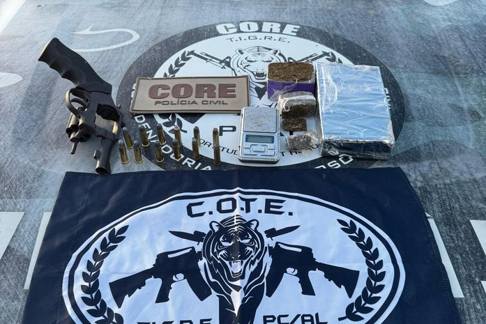 Armas e drogas são apreendidas durante operação da Polícia Civil