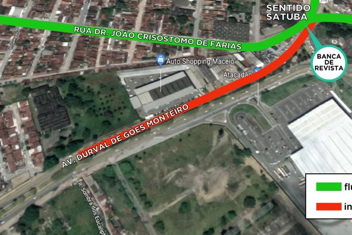 Obras do viaduto da PRF interditam trecho da Av. Durval de Góes Monteiro