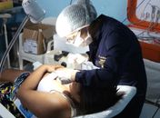 Consultório móvel de saúde bucal chega a comunidade de Canoas