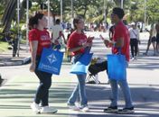 Ação na orla alerta mulheres sobre os cuidados com a saúde do coração