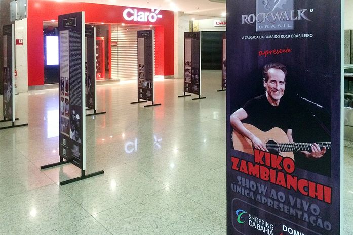 Exposição sobre o rock nacional traz a “Calçada da Fama"