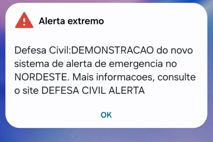 Foi massa o teste do alerta da Defesa Civil Nacional, mas, em uma sociedade extremamente desigual, a comunicação não chega pra todo mundo