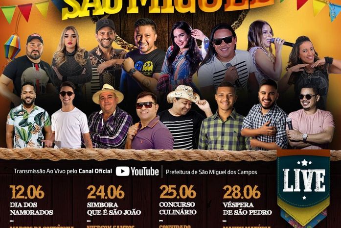 “Em Alagoas, São João é São Miguel” será iniciado sábado, 12