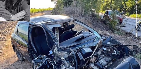 Mulher morre em grave acidente em Coruripe; esposo e filha ficaram feridos