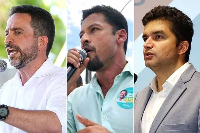 Paulo Dantas, Rodrigo Cunha e Rui Palmeira