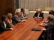 Temer em reunião com ministros no Palácio da Alvorada