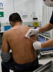 Homem atendido em UPA