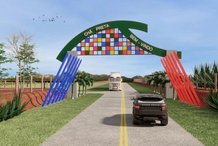 Prefeito Maurício Holanda assina ordem de serviço do novo portal de entrada da cidade de Chã Preta