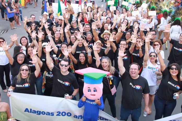 Pelotão do Escola 10 participa do desfile dos 186 anos de União dos Palmares