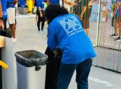 Cooperativa realiza coleta seletiva em evento de corrida na orla da Pajuçara
