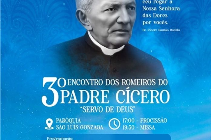 3º Encontro dos Romeiros de Padre Cícero Romão Batista acontece neste domingo (22), em Arapiraca