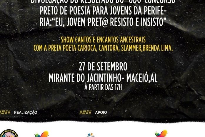 Mirante do Jacintinho,em Maceió,AL, será palco do "Papo Preto de Poesia"