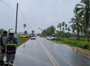 Colisão entre carro e moto deixa duas pessoas feridas na AL-101
