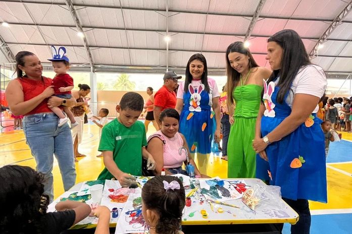 Assistência Social de Santana do Mundaú promove celebração da Páscoa para as crianças