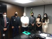 Vereador Pablo Fênix acompanha prefeito Luciano Barbosa, em evento do FNDE, em Brasília