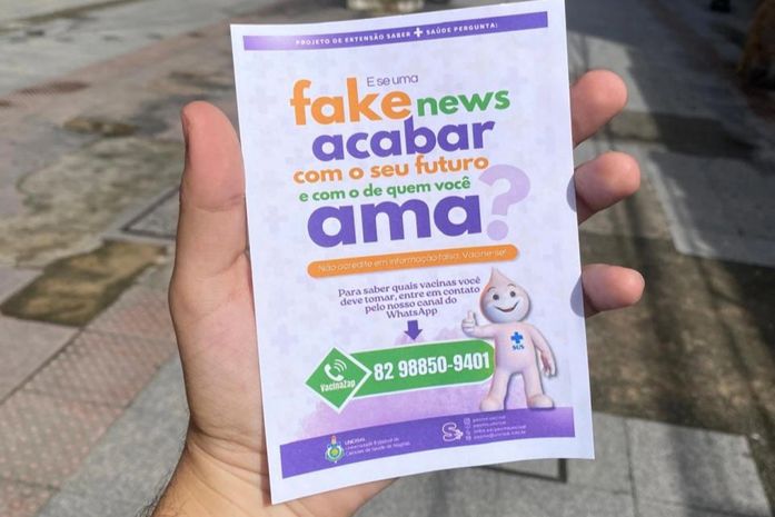Projeto Saber + Saúde da Uncisal alerta para os danos da desinformação