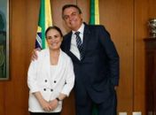 Regina Duarte e Jair Bolsonaro
