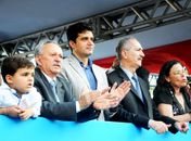 Senador Biu de Lira, prefeito Rui Palmeira e ministro Aldo Rebelo nos 200 anos de Maceió 