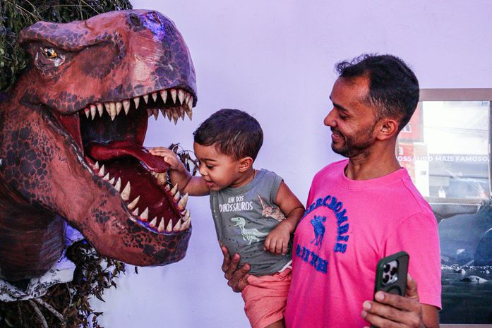 Dinossauros invadem a Casa da Cultura de São Miguel dos Campos