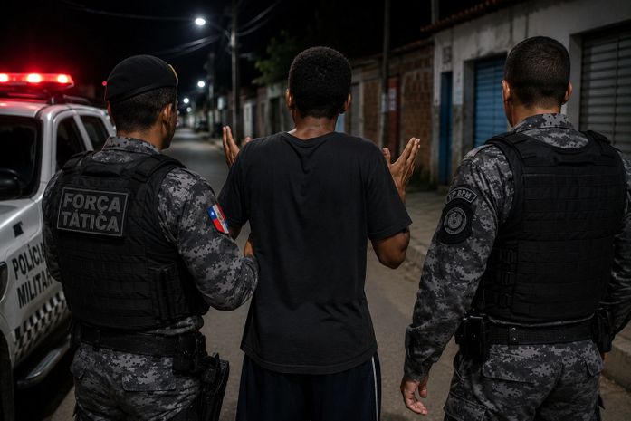 "Eu sou traficante e você tá fu...": suspeito ataca e ameaça PMs após fugir de abordagem