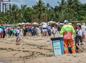 Prefeitura de Maceió e parceiros realizam ação de limpeza nas praias de Guaxuma e Ipioca