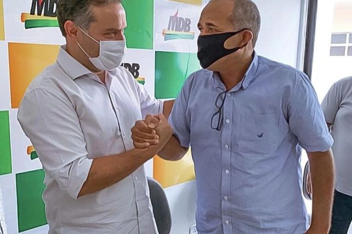 Renan Filho e Jarbas Ricardo estiveram juntos na última segunda-feira, na sede do MDB em Maceió