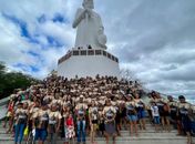 25 anos de tradição: 400 romeiros de Branquinha vão ao Juazeiro do Norte