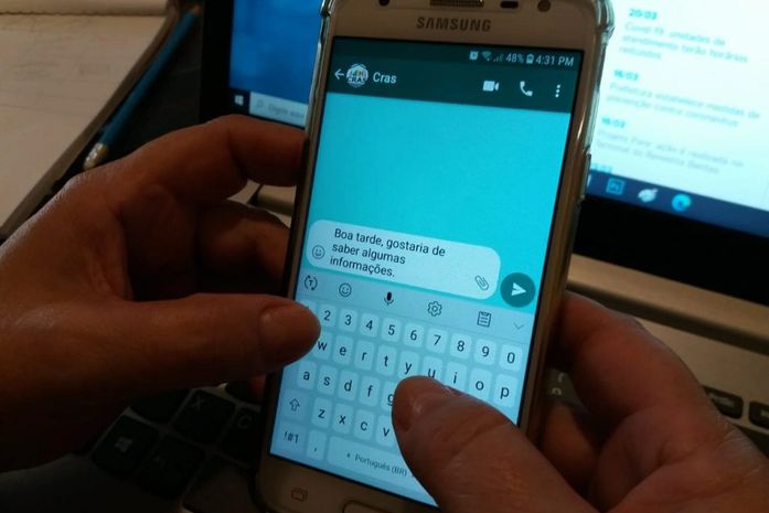 Usuários do Cras podem obter informações pelo Whatsapp