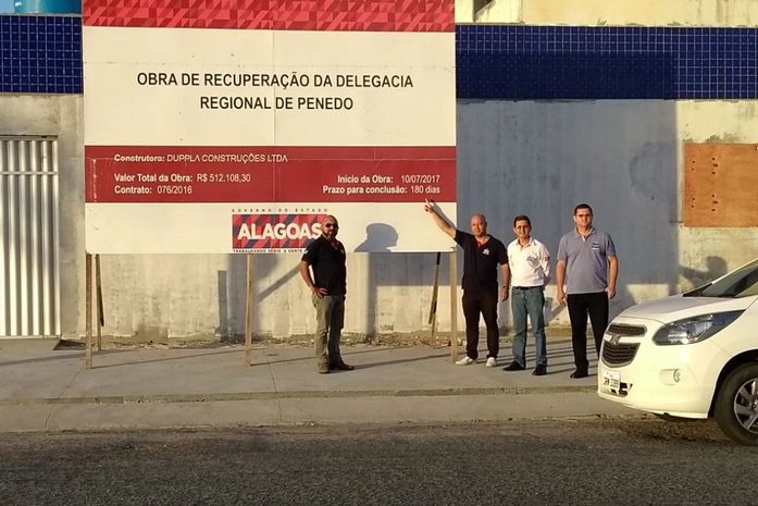 Sindpol denuncia o atraso na obra da regional de Penedo-AL, que ocasiona superlotação de presos