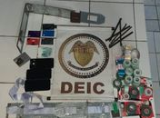 Material apreendido com o grupo