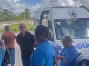 Funcionários protestam por salários atrasados no CT do CSA e presidente menciona demissões