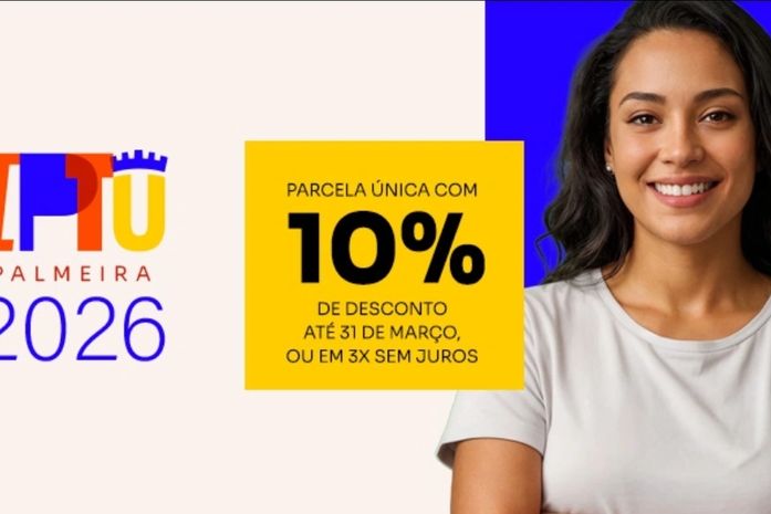 Prefeitura de Palmeira dos Índios concede desconto de 10% no IPTU 2026 para pagamento em cota única
