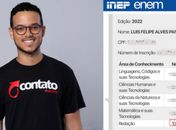 Aluno do Pré Contato tira nota mil na redação do Enem