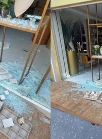 Loja de semijoias tem vidraça destruída e é alvo de furto na Jatiúca
