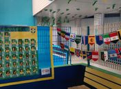 Escola se destaca por espaços temáticos sobre a Copa
