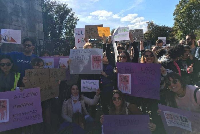 Manifestações contra Bolsonaro se espalham pelo mundo