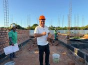 Prefeito Allan de Jesus vistoria as obras da nova UBS em Tatuamunha